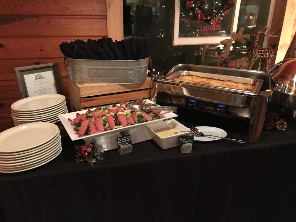 buffet at a catering event